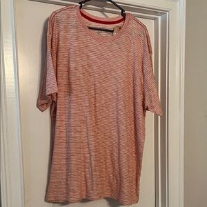 2xl, Striped Red and White T-Shirt